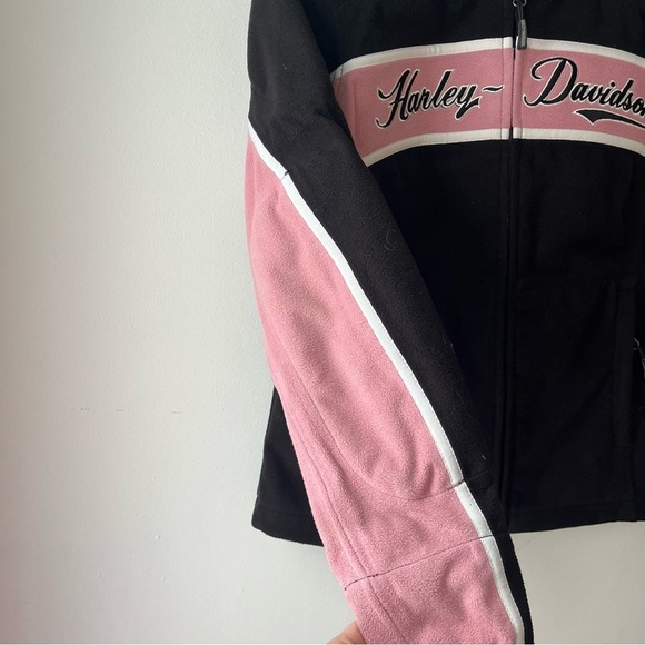 Harley-Davidson reinforced fleece hooded riding full zip riding jacket women’s - Picture 13 of 15